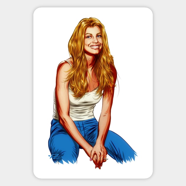 Faith Hill - An illustration by Paul Cemmick Sticker by PLAYDIGITAL2020